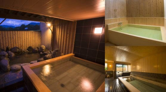 総ヒノキ露天風呂